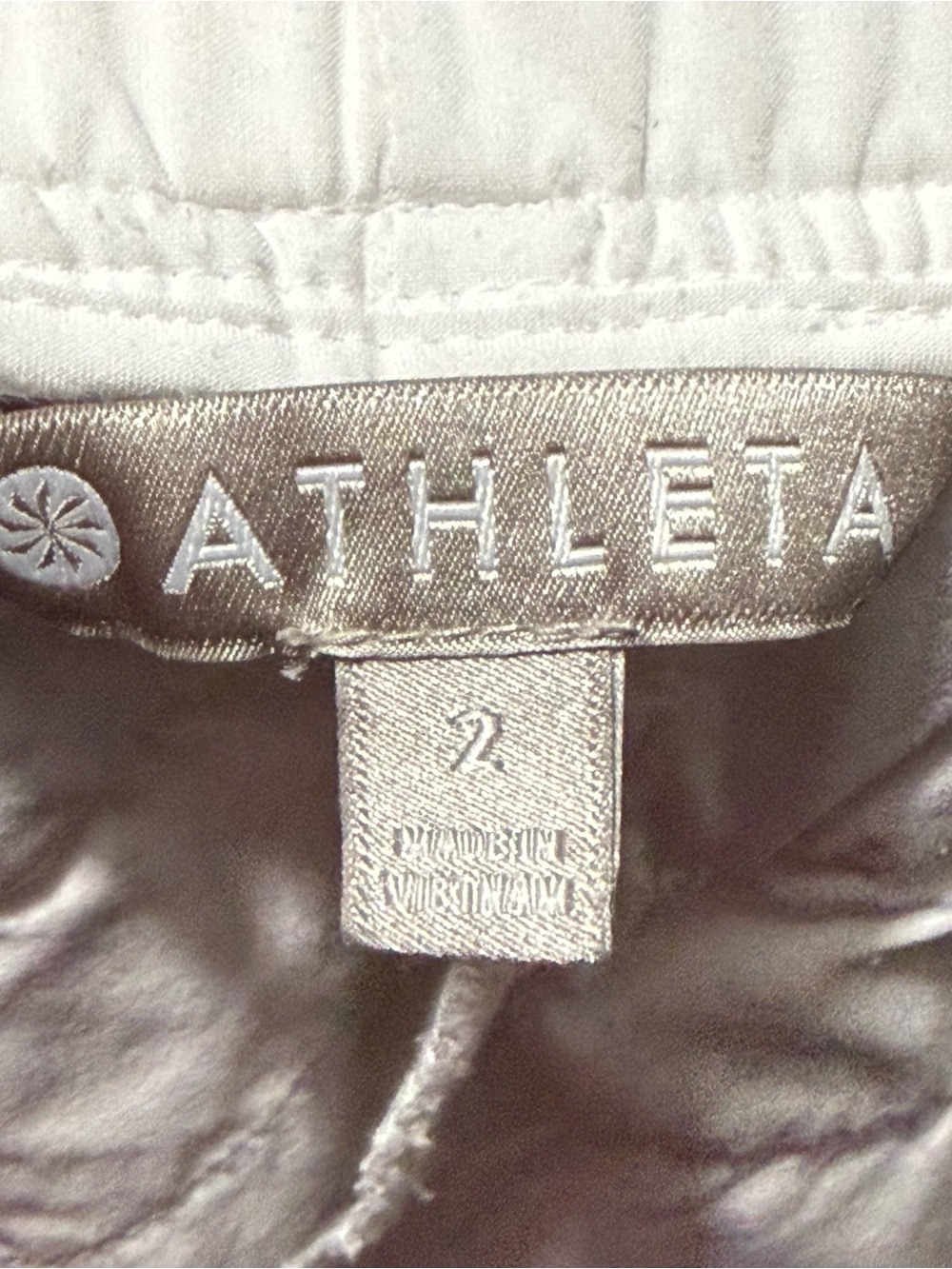 Athleta Cabo Linen 4" Shorts Women's 2 White High Rise Pocket Summer Stretch - Picture 3 of 6
